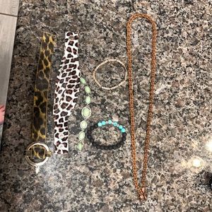 A variety of jewelry